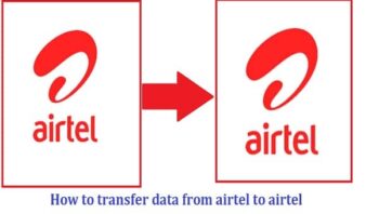 How to transfer data from airtel to airtel