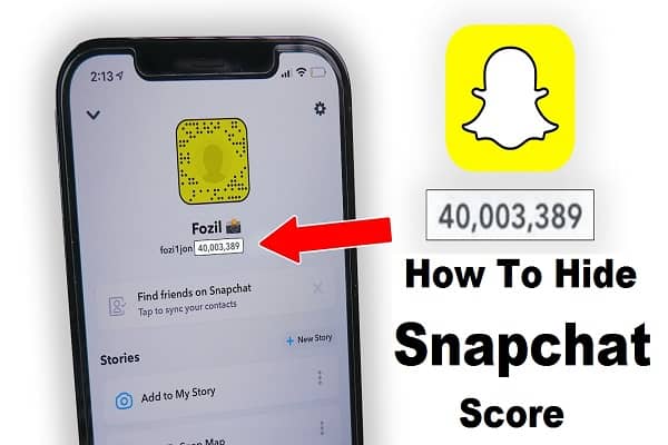 How to Hide Snapchat Score