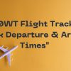 N80WT Flight Tracker: Check Departure & Arrival Times”