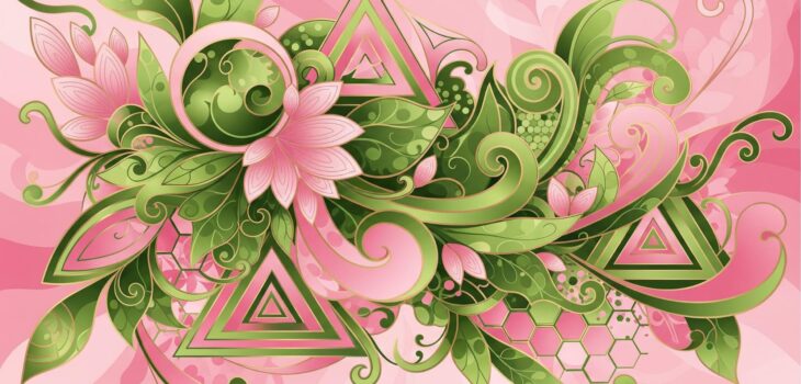 Wicked For Good abstract floral design