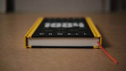 Unreadable 1984 Edition Stands for Free Speech