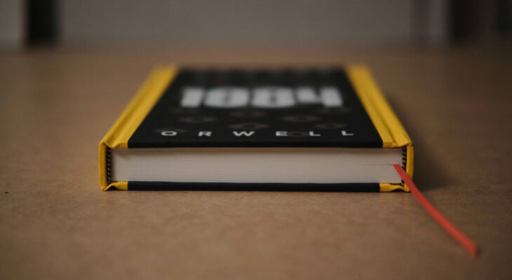 Unreadable 1984 Edition Stands for Free Speech